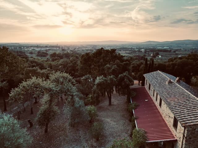 Luftaufnahmen Casa Ferruccio bei Sonnenuntergang