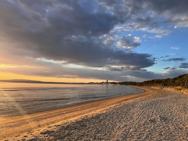 Sonnenuntergang am Strand von Follonica